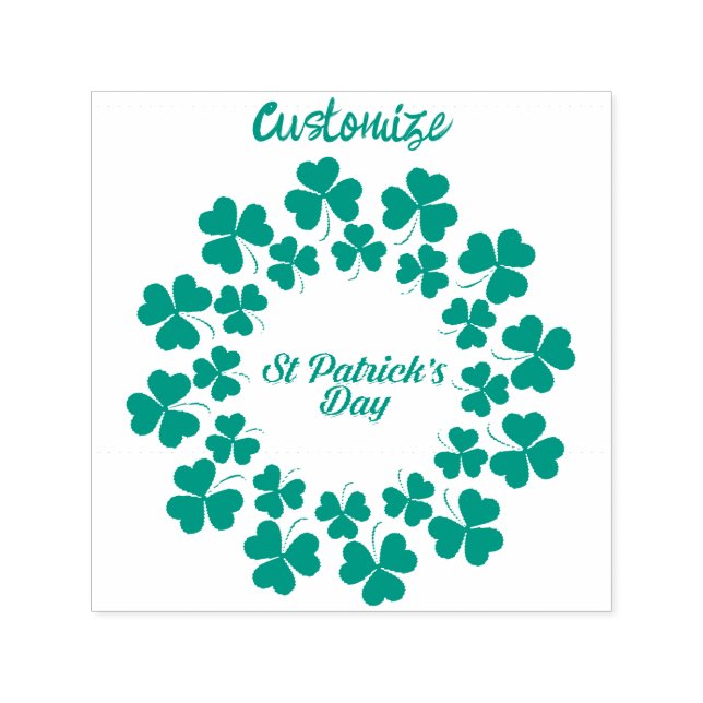 St Patrick's Day Wreath Thunder_Cove Permastempel (Design)