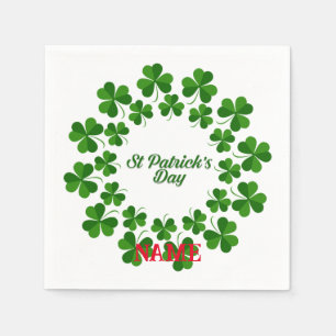 St Patrick's Day Wreath Thunder_Cove Serviette