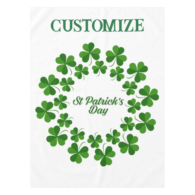 St Patrick's Day Wreath Thunder_Cove Tischdecke (Vorderseite)