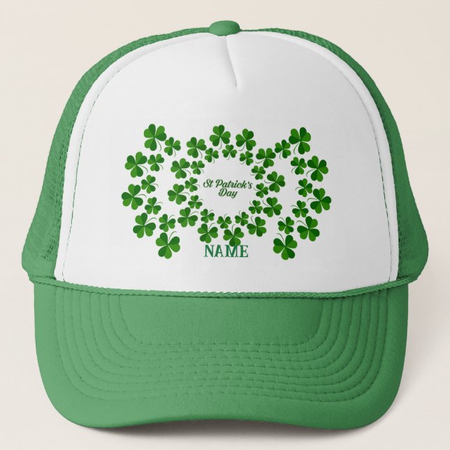 St Patrick's Day Wreath Thunder_Cove Truckerkappe (Vorderseite)