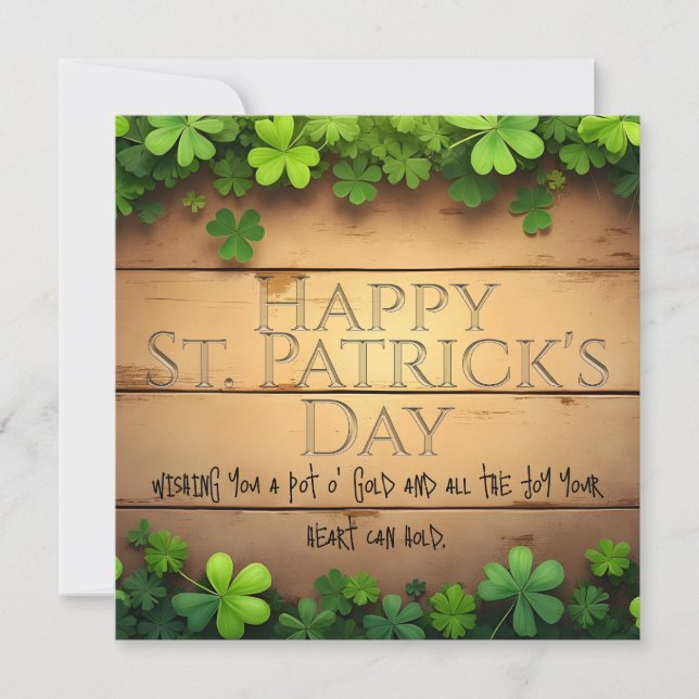 St. Patrick's Day wünscht 🍀 (Vorderseite)