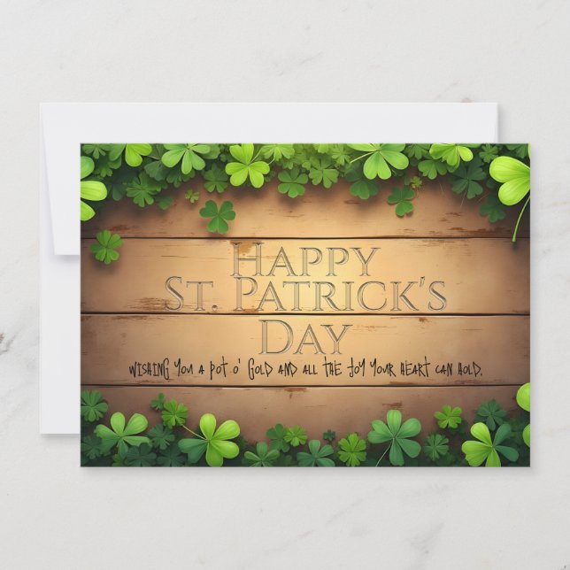 St. Patrick's Day wünscht 🍀 (Vorderseite)