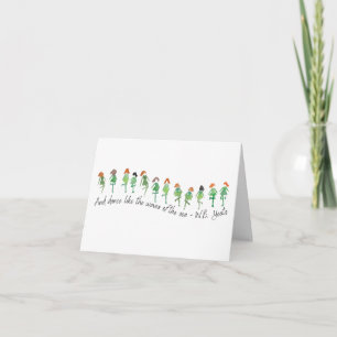 St. Patrick's Day Yeats Poetry Zitat Hand Gezeichn Karte