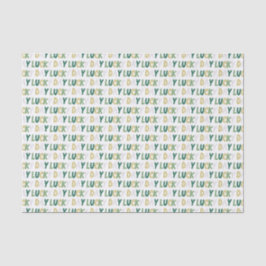St Patrick's Day Yellow-Green Lucky Day Sprichwort Seidenpapier