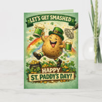 St. Patrick's Day Zerdrückter Kartoffel Lustige Gr