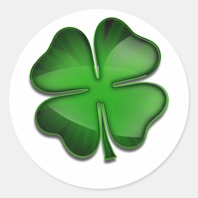 St. Patrick's Day Zing Runder Aufkleber (Vorderseite)