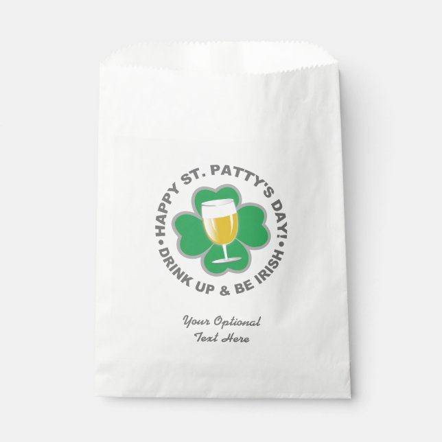 St. Patrick's Day Zolltarif für Taschen Geschenktütchen (Vorderseite)