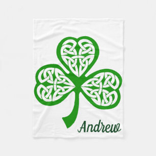 St Patricks DayFleece Lap Blanket für Rollstuhl Fleecedecke