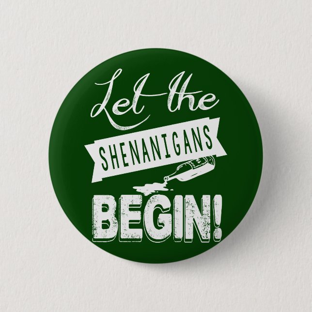 St. Patricks DayShenanigans Button (Vorderseite)