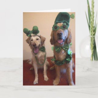 St. Patrick's Dog Karte