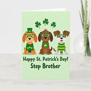 St Patricks Dogs Stiefbruder Karte