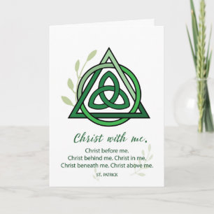 St. Patrick's Fest Day Christ neben Me Irish Karte