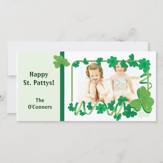 St. Patrick's Foto Card (Vorderseite)