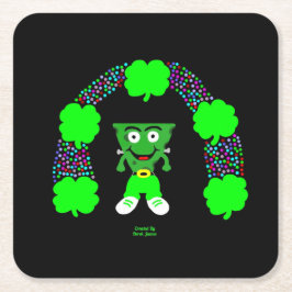 St. Patrick's FrankenCheese Square Paper Untersetz Rechteckiger Pappuntersetzer