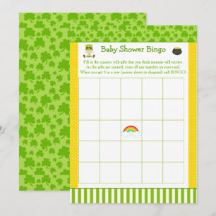 St Patricks Girl Baby Dusche Party Bingo Einladung