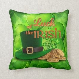 St. Patrick's - "Glück der Iren" - Kleeblatt Kissen