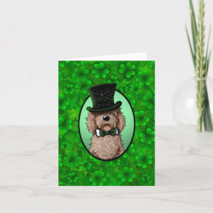 St. Patrick's Goldendoodle Karte