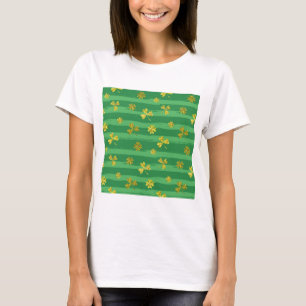St. Patricks goldene Shamrocks T-Shirt