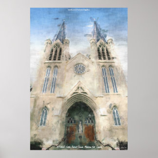St Patrick's Gothic Revival Church Malerei Poster