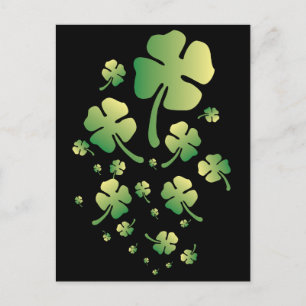 St. Patrick's Gradient Postkarte