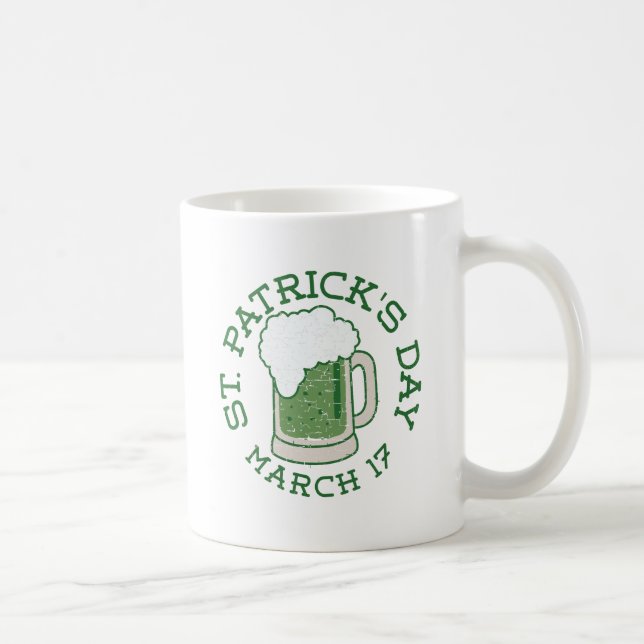 st patricks grünes Notbier Kaffeetasse (Rechts)
