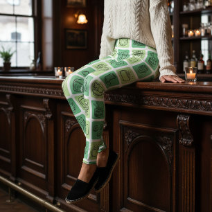 St. Patrick's Handgezeichnete Icons ID635 Leggings