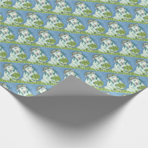 ST. PATRICK'S IRISCHE SCHAF & KLEEBLATT-WRAP-PAPIE GESCHENKPAPIER