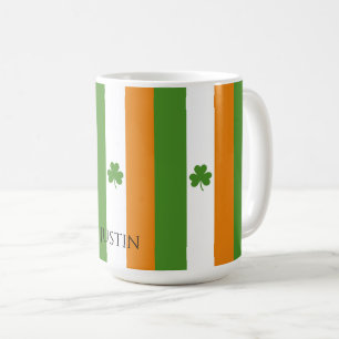 St Patrick's Irish Flag w Kleeblatt   Muster Kaffeetasse