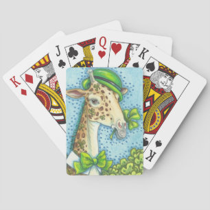 ST. PATRICK'S IRISH GIRAFFE PLAYER CARDS Poker Spielkarten