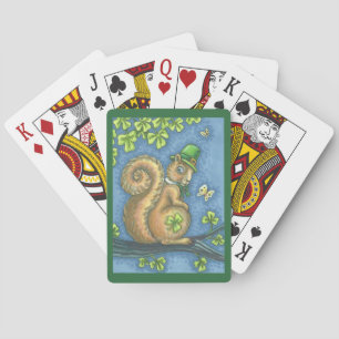 St. Patrick's IRISH SQUIRREL BICYCLE PLAYING CARDS Spielkarten