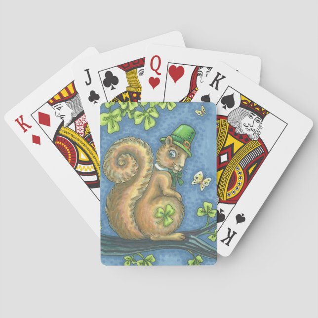 ST. PATRICK'S IRISH SQUIRREL PLAYER CARDS Poker Spielkarten (Rückseite)