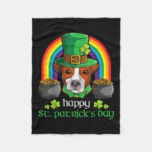 St. Patricks Jack Russel Vater, Jack Russel Dog Ma Fleecedecke