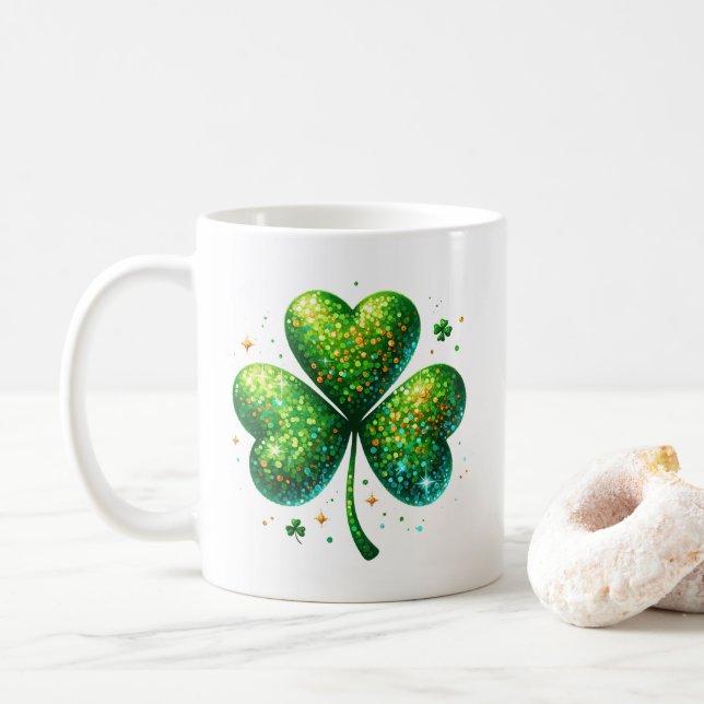 St. Patricks Kaffeetasse (Mit Donut)