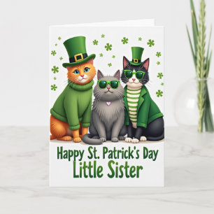 St Patricks Katzen Kunstkarte Karte