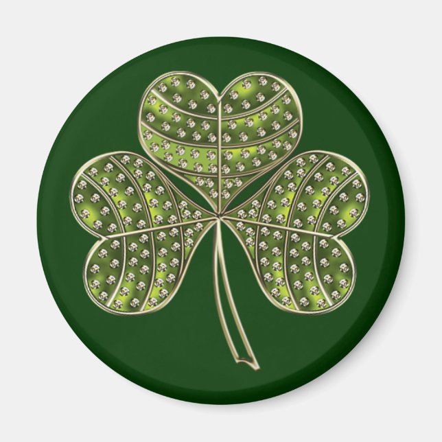 St Patrick's Kleeblatt 1. Magnet (Vorne)