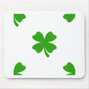St. Patricks-Kleeblatt-Emoji Mousepad