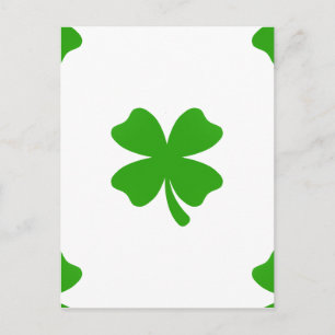 St. Patricks-Kleeblatt-Emoji Postkarte