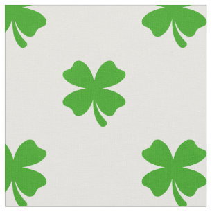 St Patricks Kleeblatt-Emoji-Stoff Stoff
