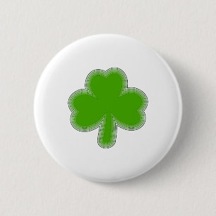 St. Patricks Kleeblattzeichnung Button
