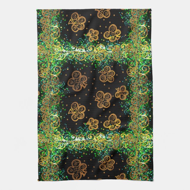 St. Patricks Kunst Geschirrtuch (Vertikal)