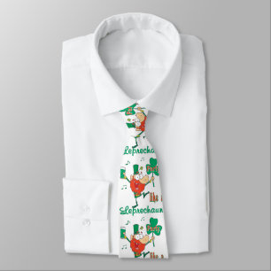 St. Patrick's Leprechaun Party Necktie Krawatte