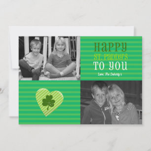 St. Patrick's Liebe Foto Card