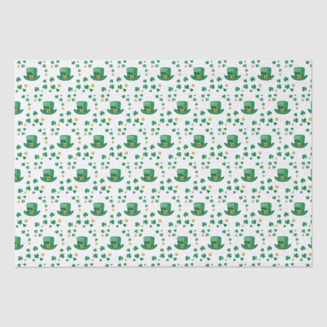 St. Patrick's Lucky Leprechaun, Coin und Clovers Seidenpapier (Vorderseite)