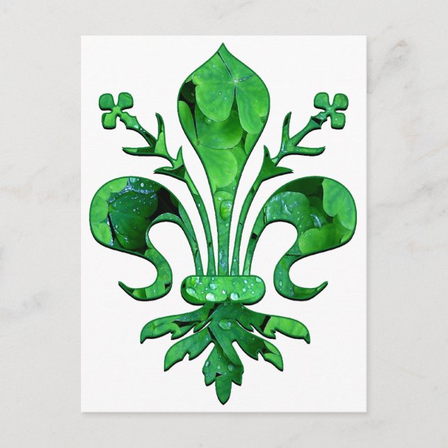 St. Patrick's Lucky Lilie Postkarte (Vorderseite)