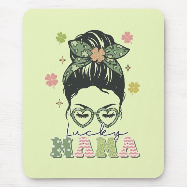 St. Patrick's Lucky Mama Mousepad (Vorne)