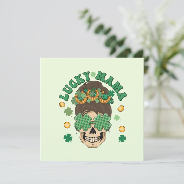 St. Patrick's Lucky Mama Skeleton (Stehend Vorderseite)