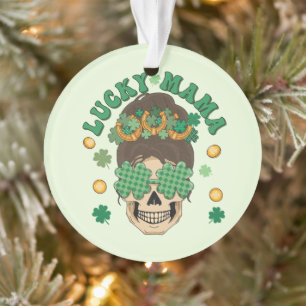 St. Patrick's Lucky Mama Skeleton Ornament