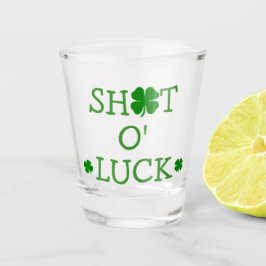St Patrick's Lucky Schnapsglas