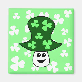 St. Patrick's Mushroom Magnet
