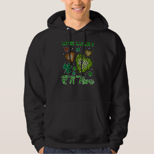 St Patricks One Lucky Rn Nurse Buffalo Leopard Hea Hoodie